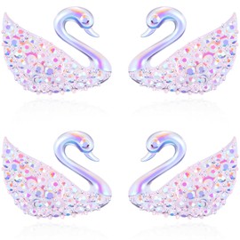 KMEOSCH Plastic Earrings, Animal-themed Delicate Comfort Swan-inspired Plastic Stud Earrings for Sensitive Ears(Pink)