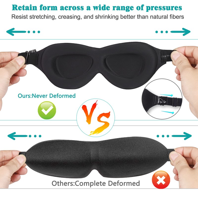 ALASKA BEAR Sleep Mask for Lash Extensions with Deeper Molded