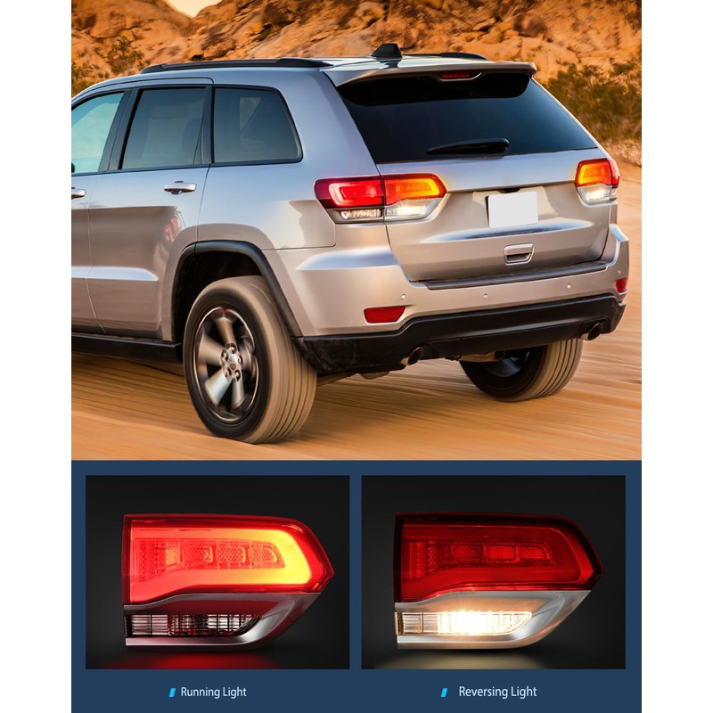 Nilight Taillight Assembly Compatible with 2014 2015 2016 2017 2018