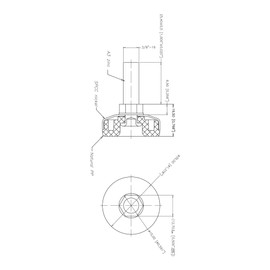Outwater Titan Leveler Kit | 3/8-16 x 1" Nickel Plated Shell Leveler with White Hex Base & Zinc Plated Hardened Steel