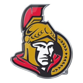 Fanmats 60496: Ottawa Senators Heavy Duty Aluminum Embossed Color Emblem