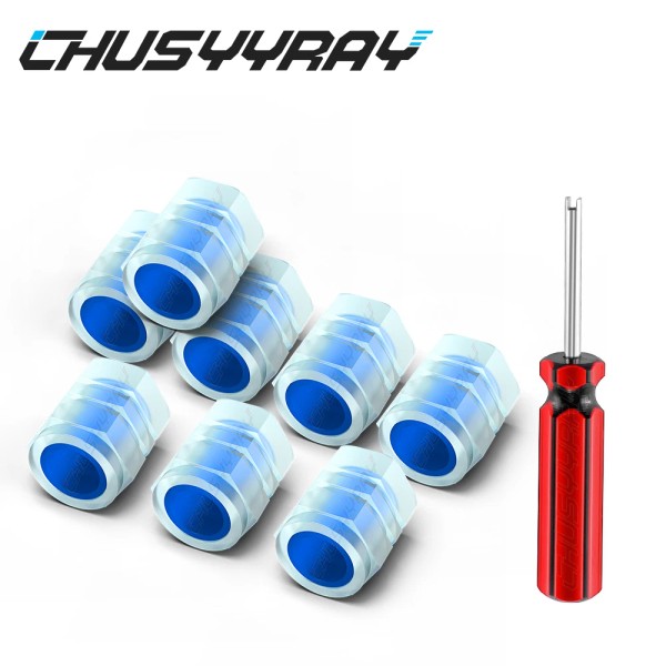 CHUSYYRAY Fluorescent Car Tire Valve Cap Luminous Tire Valve Stem