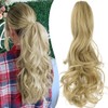 Mitrygreen Claw Clip Ponytail Extension 18" Clip in Wavy Ponytail