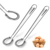 2 Pack Stainless Steel Mini Whisks Spring Coil Wire Egg
