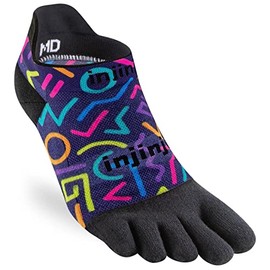 Injinji Unisex Spectrum Run Lightweight No-show Socks