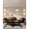 Battery Operated Wall Sconce Set of Two, Modern Rechargeable Wall