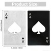 12PCS Poker Card Bottle Openers, Stainless Steel Credit Card Size