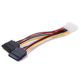 6" Serial ATA Power Y-Cable (4-pin - 15-pin) For Dual Serial ATA (SATA) Devices