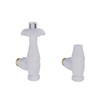 NRG Traditional Antique Angled Central Heating Radiator Valve 15mm Thermostatic