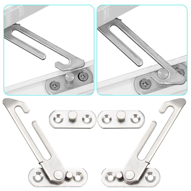4 Pcs Window Limiter, Casement Stopper Window Limiter Stainless Steel