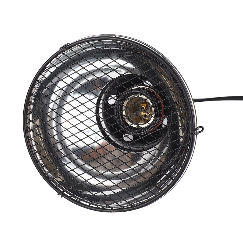 5.5in Reptile Lamp Fixture Uniform Heating Professional Shallow Dome Lamp