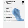 DANISH ENDURANCE Calcetines Cortos de Running Largas Distancias Azul Claro