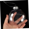 OFFSCH Pack of 10 Flat Christmas Baubles Christmas Decorations Transparent