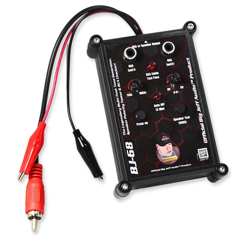 Handheld 9V Speaker Polarity Tester and Tone Generator/RCA Tester