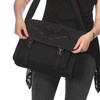 Black Canvas Bat Messenger Bag