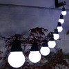 Noma 20 White Traditional Festoon Lights with Black Cable ,