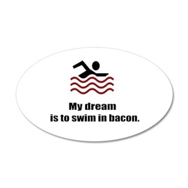 CafePress My Dream 20"x12" Oval Wall Decal, Vinyl Wall Peel, Reusable Cling