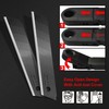HAUTMEC 20PCS 18mm Triple Cutting-edge Snap Off Blades, Retractable Black