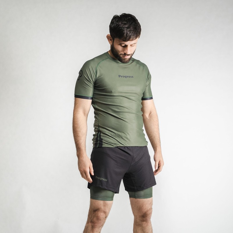Progress Jiu Jitsu Academy+ Short SleeveRashguard | Flexible and Durable