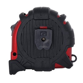 TAJIMA Tape Measure - SAE & Metric Scale 25ft/7.5m x 1.1 inch GS-Lock Measuring Tape with Acrylic Coated Blade & Safety Belt Holder - GSSF-25/7.5MBW