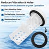 LEYURISE 2 Pack Washer Drain Pump Filter Gasket Compatible with