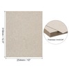 PATIKIL 12.5x10x0.04" Chipboard Sheets, 10Pcs Thick Book Board Binders Board