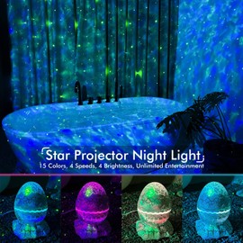 Rossetta Star Projector, Galaxy Projector for Bedroom, Smart App Star Light Projector with Bluetooth Speaker and White Noise, Night Light for Kids Adults Game Room, Home Party, Ceiling, Room Decor