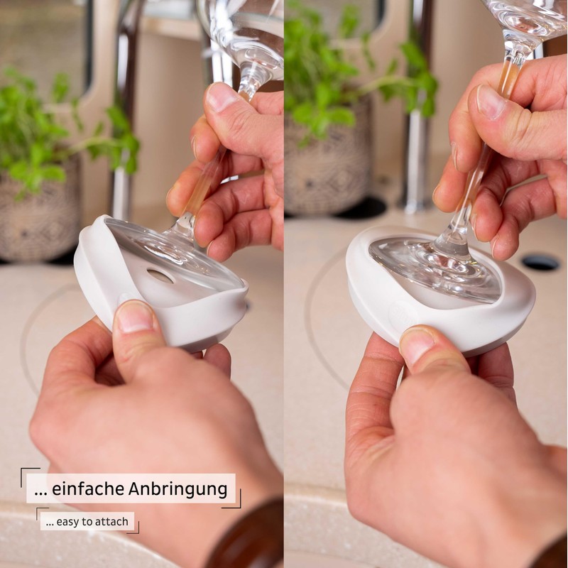silwy Magnetic Adapter for existing stemware Including Metal Nano Gel