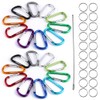 STURME 20 Pieces 2.7 Inch Carabiner Clip Durable Carabiner Hook