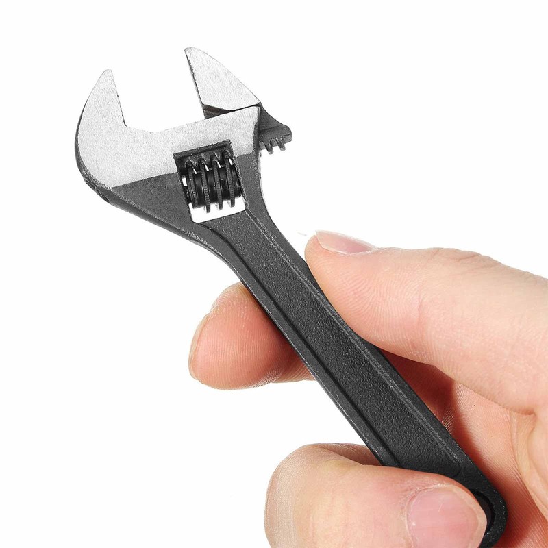 LKTFATD 4'' Mini Adjustable Spanner, Compact Adjustable Wrench for Mechanical,