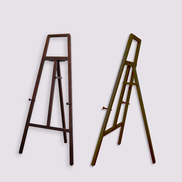 Easel Stand, Lightweight, Standard Type, Wood, Compatible Size B2 Vertical, B1, A1, A2, A3, A4 (Brown)