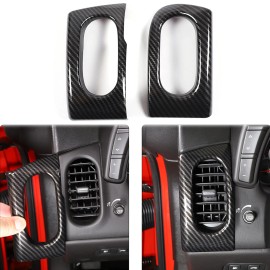 auguisy-motortrim ABS Side Air Vent Outlet Cover Trim Frame For Corvette C6 2005-2013 Carbon Fiber