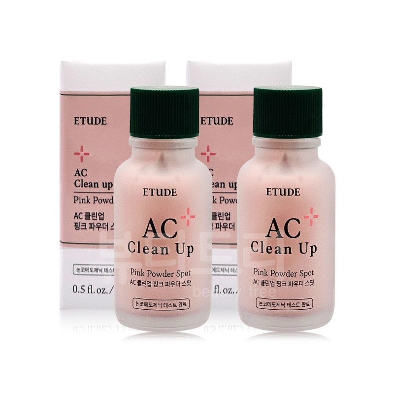 Etude AC Clean Up Pink Powder Spot 15ml x 2