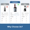 1200W Smoothie Blender, Personal Kitchen Blender, Ice Crushing