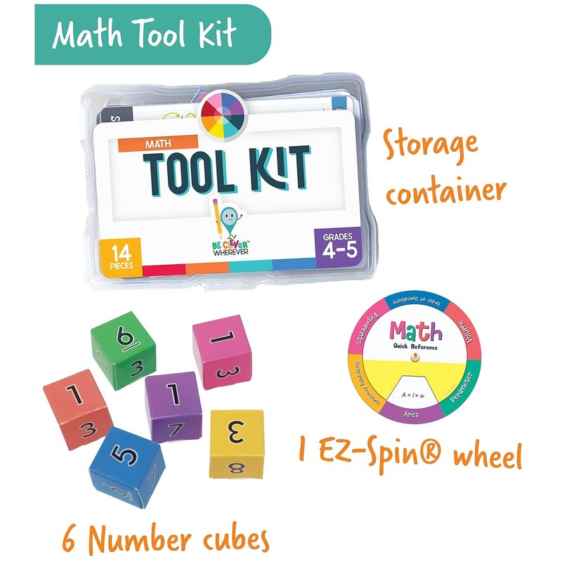 Carson Dellosa 30-Piece Be Clever Wherever Grades 4-5 Mathematics Tool