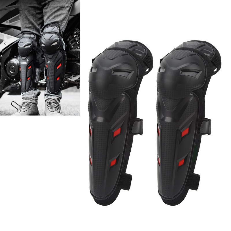 Motorcycle Knee Pads Reflective Adjustable Anti Fall EVA PP Knee