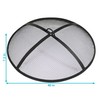 Sunnydaze Heavy-Duty Steel Mesh Fire Pit Spark Screen with Handle