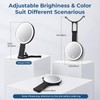 Travel Makeup Mirror with Light, 1X/40X Double Sided Magnifying Mirror