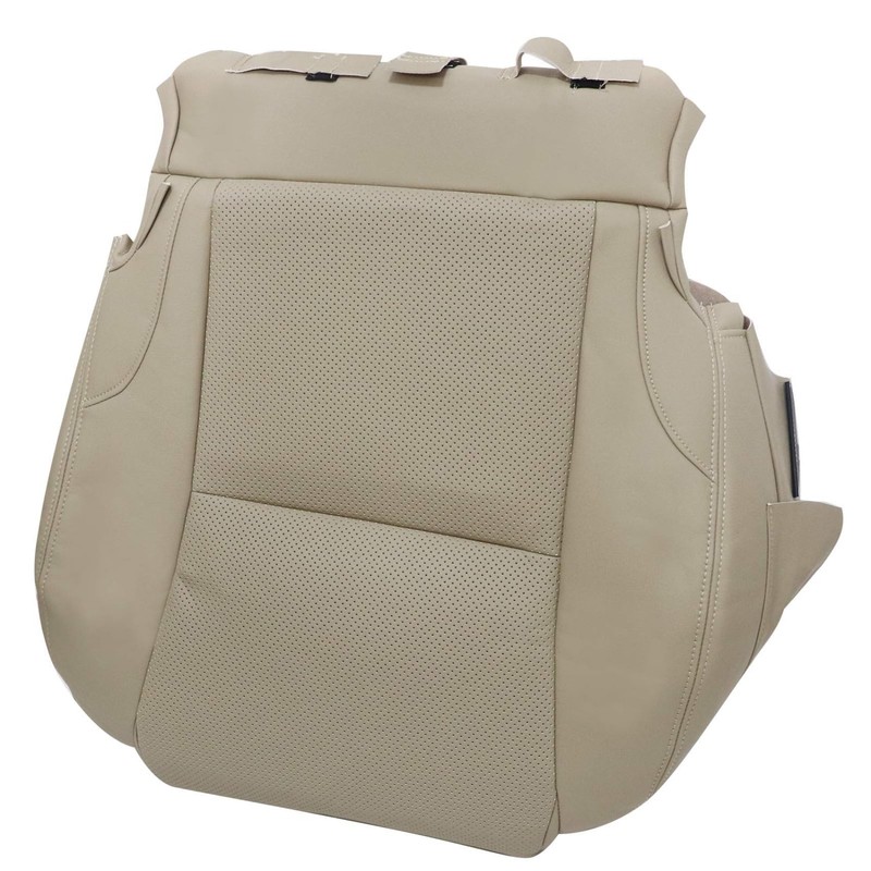 Priprilod Tan Perforated Leather Driver & Passenger Side Bottom Seat