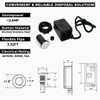 2.5" Long Dual Outlet On/Off (Chrome) Air Switch Garbage Disposal