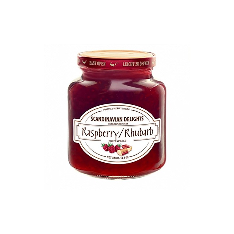 Scandinavian Delights Raspberry/Ruhubarb Spread Preserves (Raspberry/Ruhubarb, 13.4 Ounce)