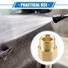 VekAuto Pressure Washer Connector, M22x1.5 Male and Female Adapter Brass