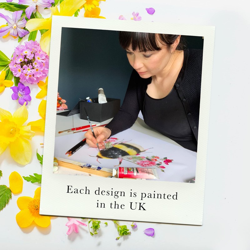 Lola Design - Large Spiral Notebook Organiser, Botanical Hummingbird Design