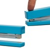JAM PAPER Modern Desk Stapler - Blue - Sold Individually
