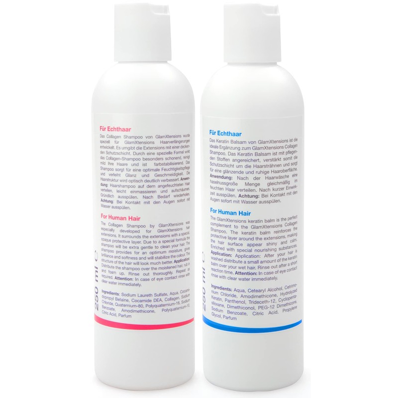 Extensions Shampoo and Conditioner Set for Real Hair, Extensions Care