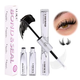 ALICE Waterproof Eyelash Extension Glue Lash Glue Bond and Seal for Lash Clusters Long Lasting 48-72 Hours Individual Lash Glue Strong Hold Lash Adhesive DIY at Home
