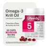 Suplemento Aceite De Krill Omega 3 Lifeed5 60 Cápsulas Sabor