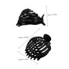 Ipetboom Spiral Dome Hair Holder Black Hair Claw for Women