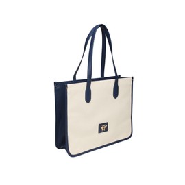 Alice Wheeler Canvas Bumble Bee Large Tote Bag (Navy)