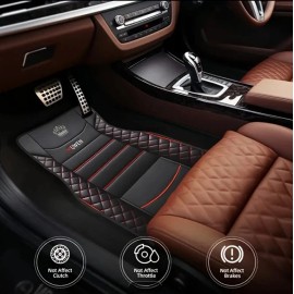 Unbranded Floor Mats, 4-Piece All-Weather Car Mat with Universal Fit Design, Durable Rubbe